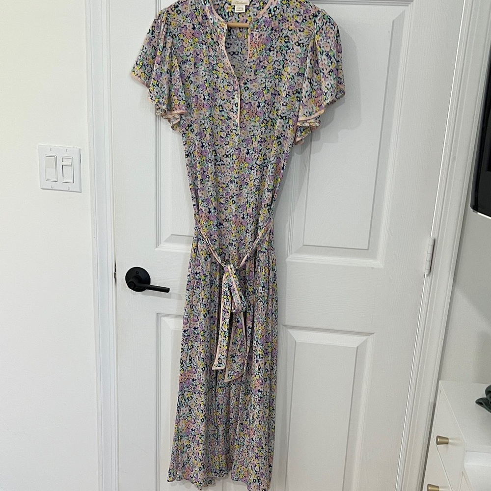 Shoshanna Pastel Floral Maxi Dress